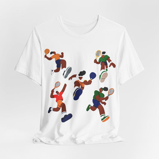 Tennis Players Shirt - Afrocentric Art by The Trini Gee