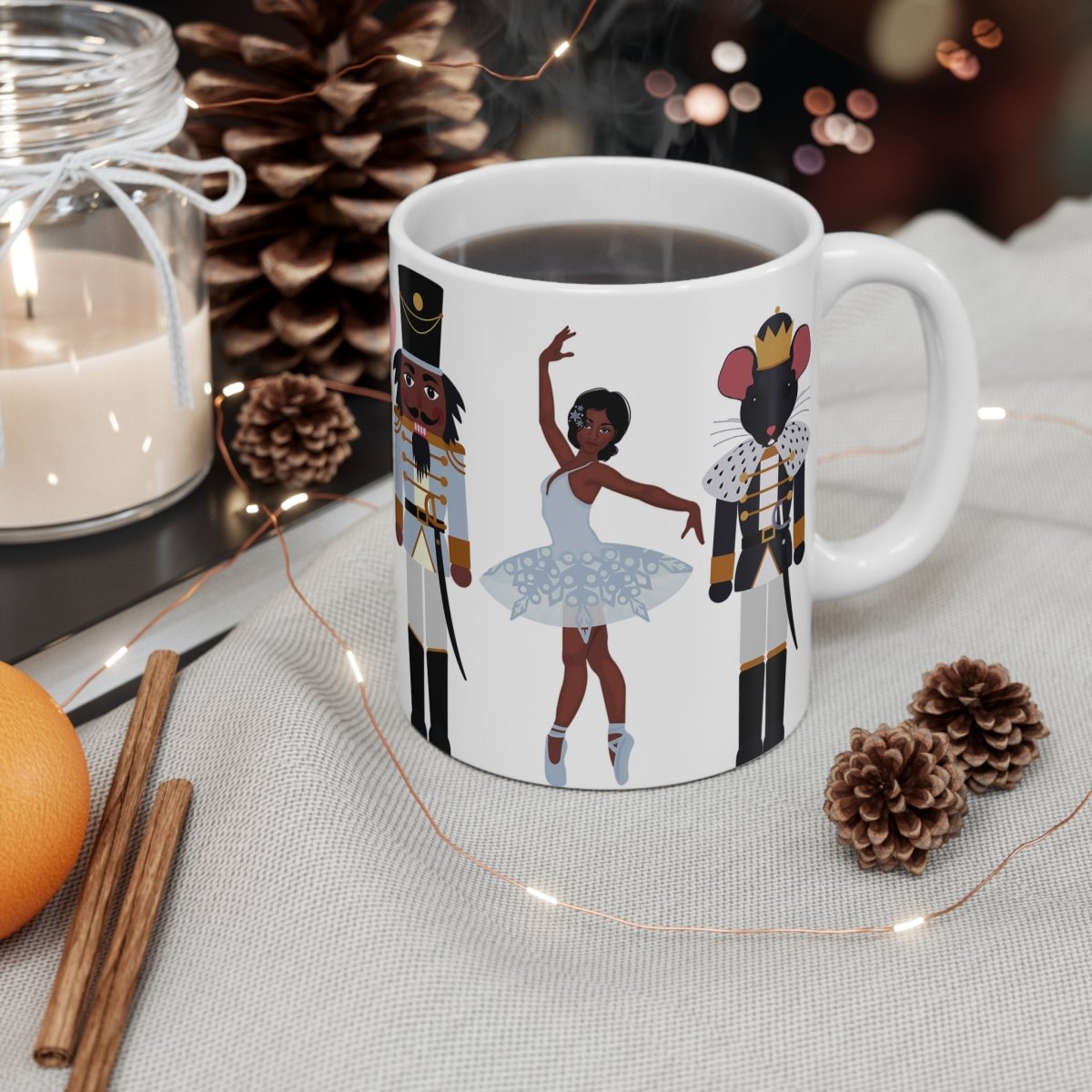 The Nutcracker Ballet Mug - Afrocentric Art by The Trini Gee