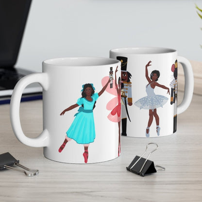 The Nutcracker Ballet Mug - Afrocentric Art by The Trini Gee