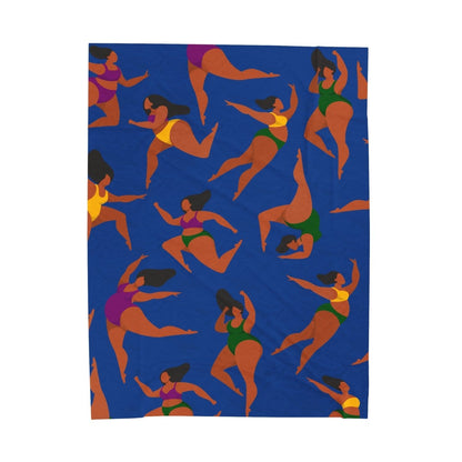 Thick Girls Blanket - Afrocentric Art by The Trini Gee