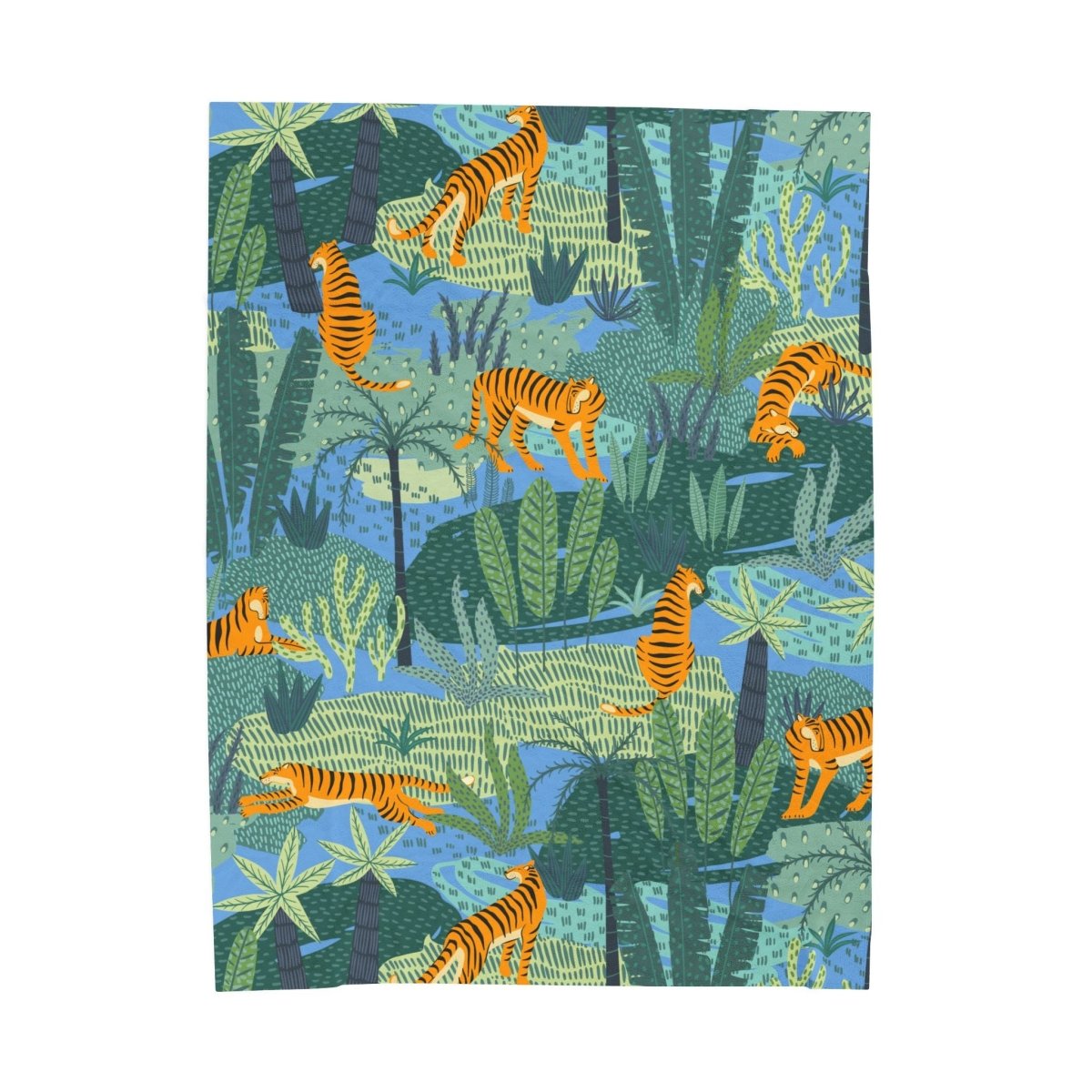 Tiger Jungle Blanket - The Trini Gee
