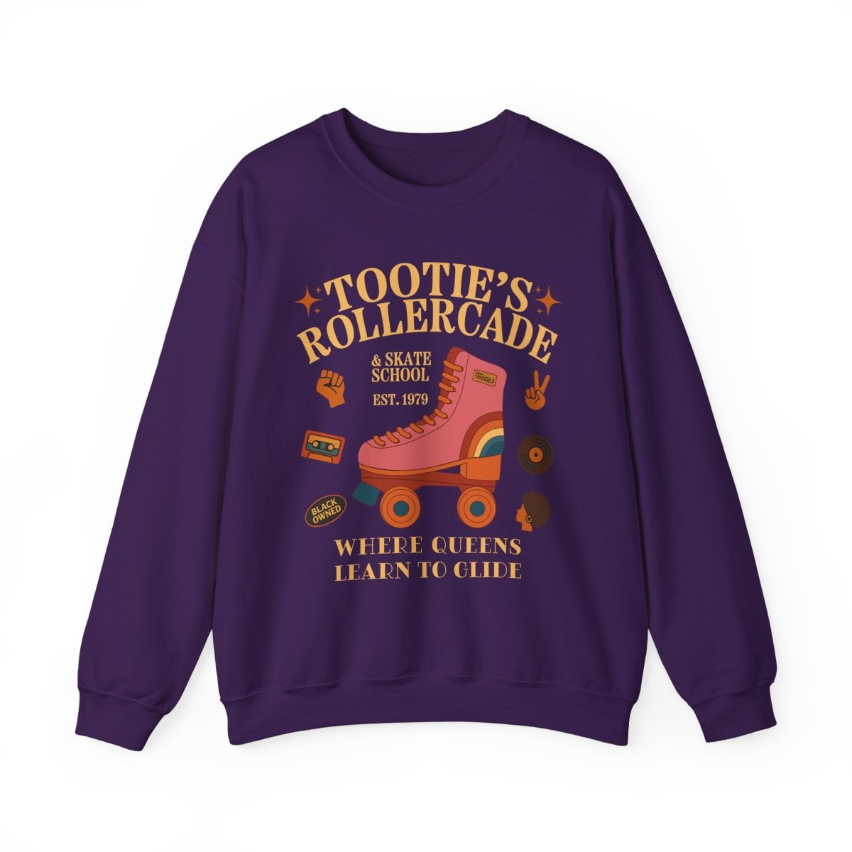 Tootie's Rollercade Sweatshirt - Afrocentric Art by The Trini Gee