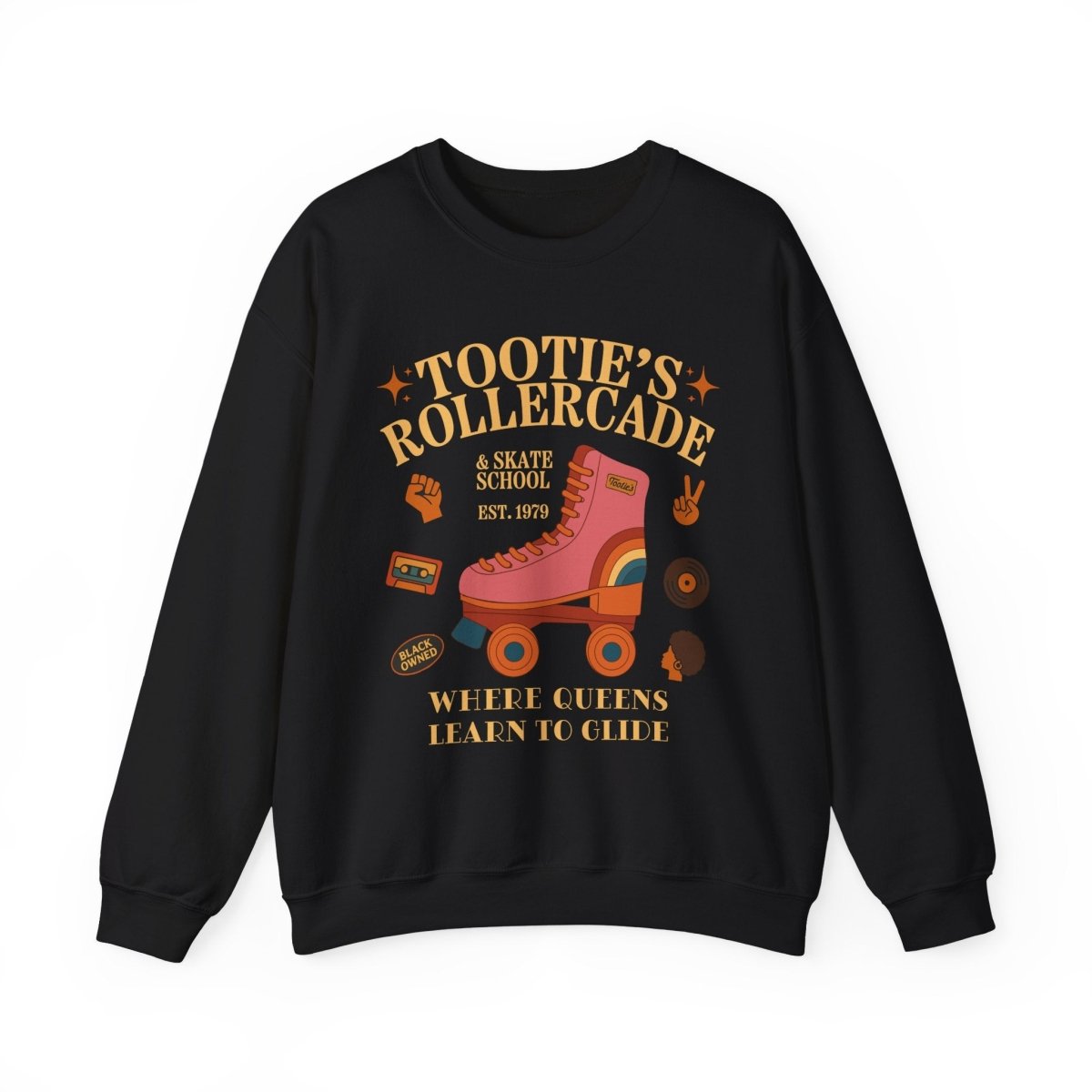 Tootie's Rollercade Sweatshirt - Afrocentric Art by The Trini Gee
