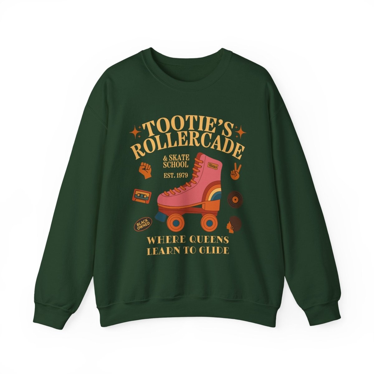Tootie's Rollercade Sweatshirt - Afrocentric Art by The Trini Gee