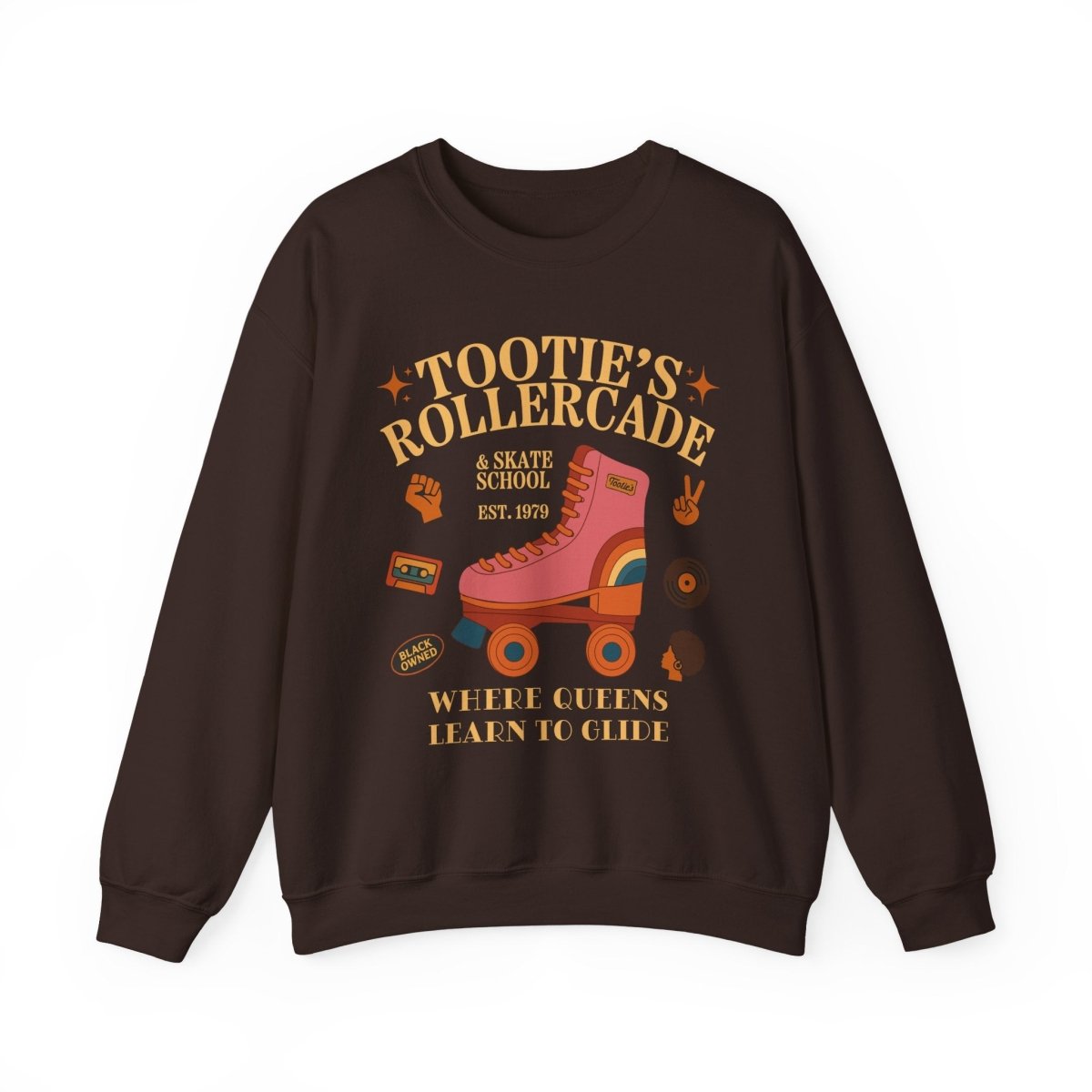 Tootie's Rollercade Sweatshirt - Afrocentric Art by The Trini Gee
