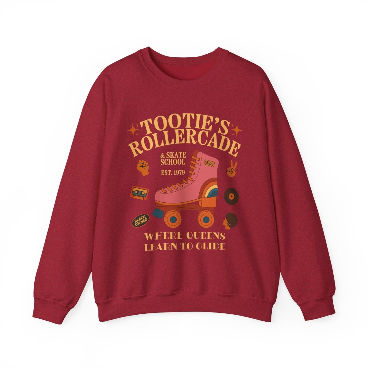 Tootie's Rollercade Sweatshirt - Afrocentric Art by The Trini Gee