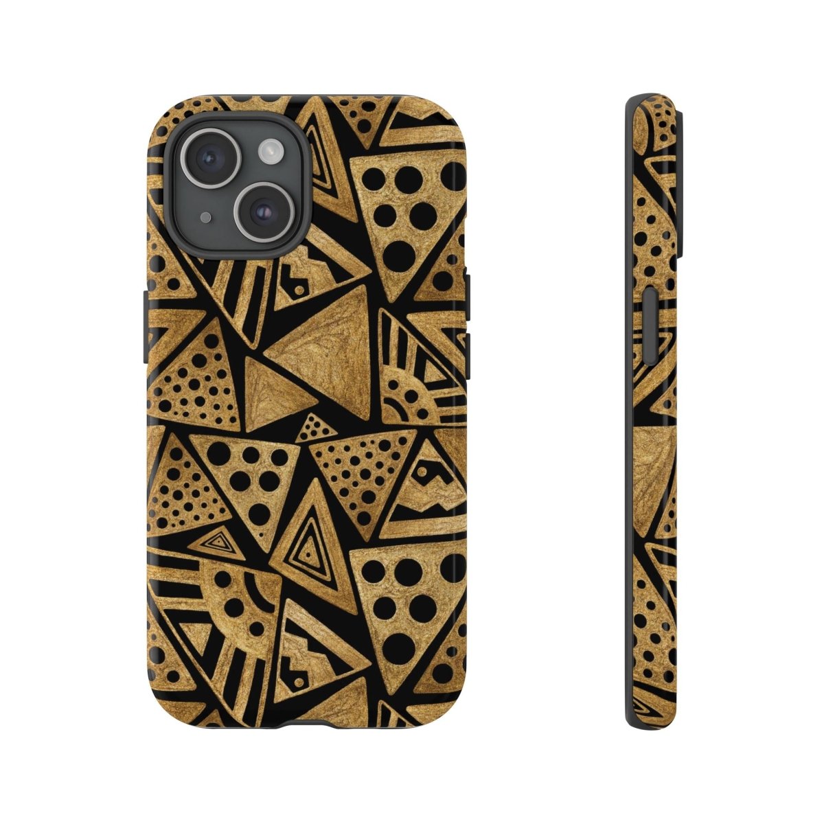 Tribal Triangles Phone Case - Afrocentric Art by The Trini Gee
