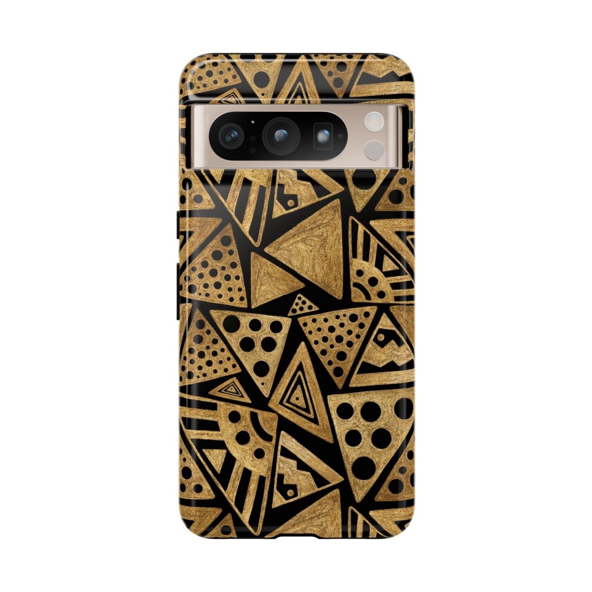 Tribal Triangles Phone Case - Afrocentric Art by The Trini Gee