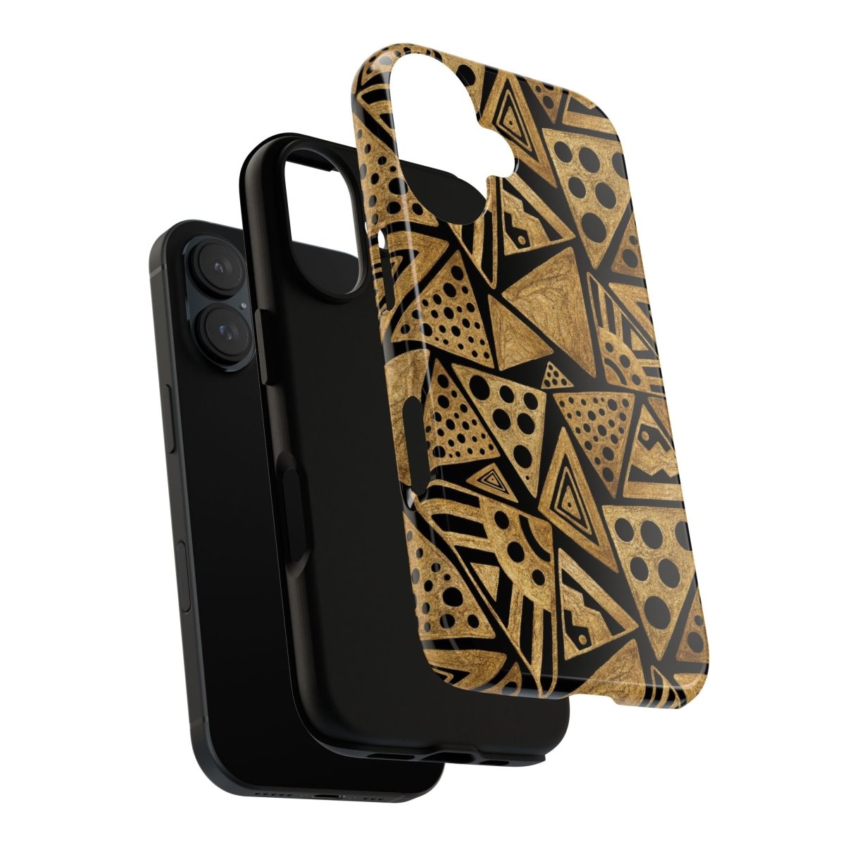 Tribal Triangles Phone Case - Afrocentric Art by The Trini Gee