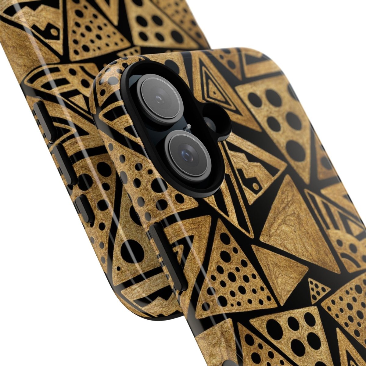 Tribal Triangles Phone Case - Afrocentric Art by The Trini Gee