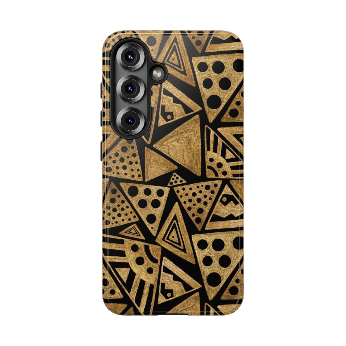 Tribal Triangles Phone Case - Afrocentric Art by The Trini Gee