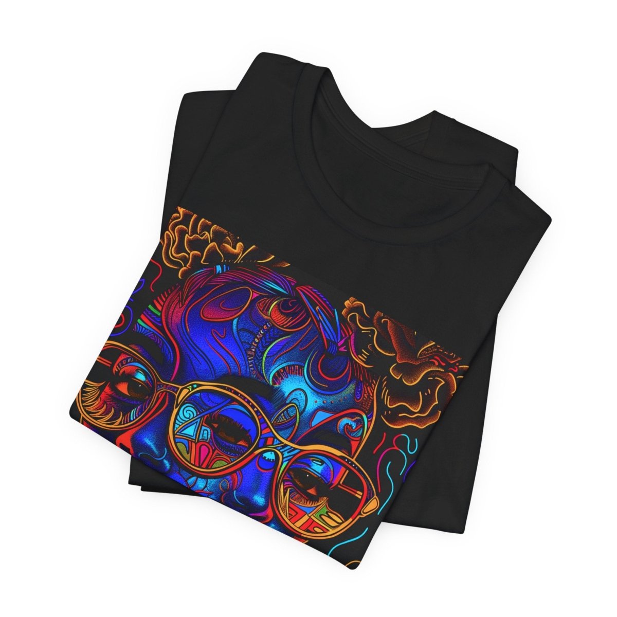 Trippy Psychedelic T‑Shirt - Afrocentric Art by The Trini Gee