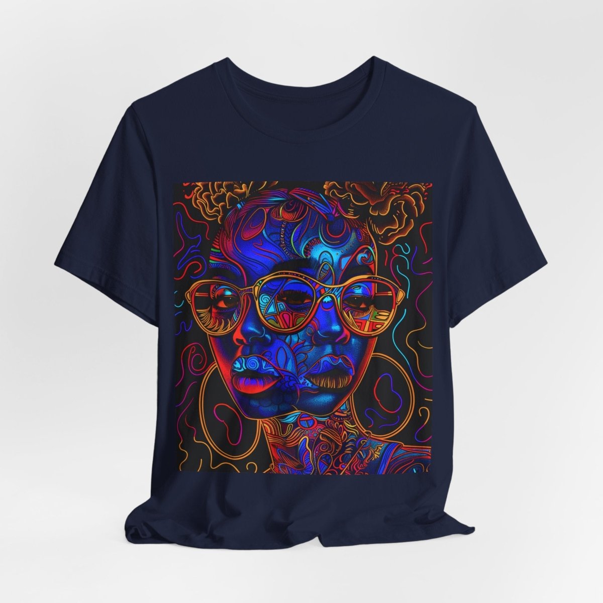 Trippy Psychedelic T‑Shirt - Afrocentric Art by The Trini Gee
