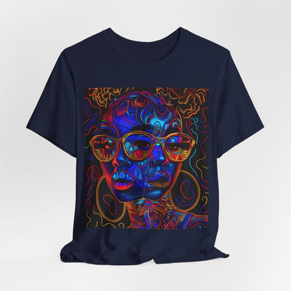 Trippy Psychedelic T‑Shirt - Afrocentric Art by The Trini Gee