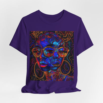 Trippy Psychedelic T‑Shirt - Afrocentric Art by The Trini Gee