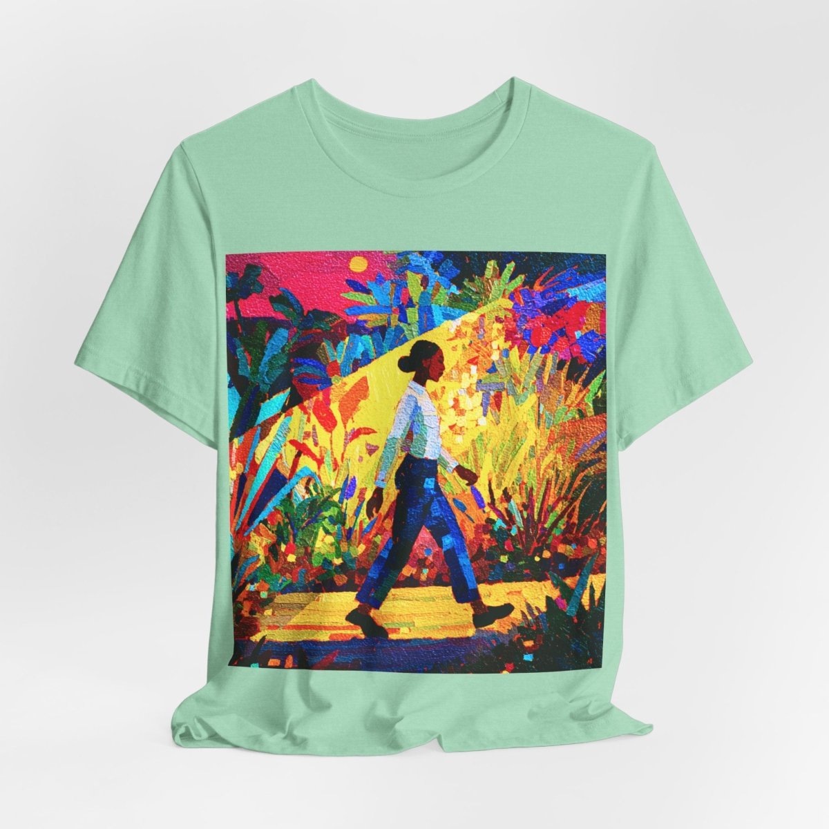 Tropical Walk Shirt - Afrocentric Art by The Trini Gee