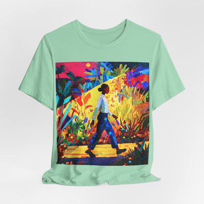 Tropical Walk Shirt - Afrocentric Art by The Trini Gee