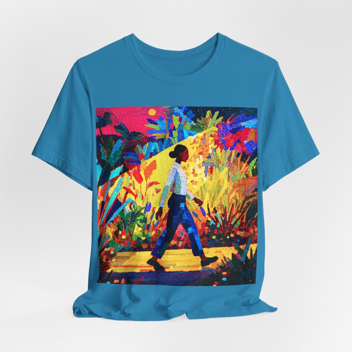 Tropical Walk Shirt - Afrocentric Art by The Trini Gee