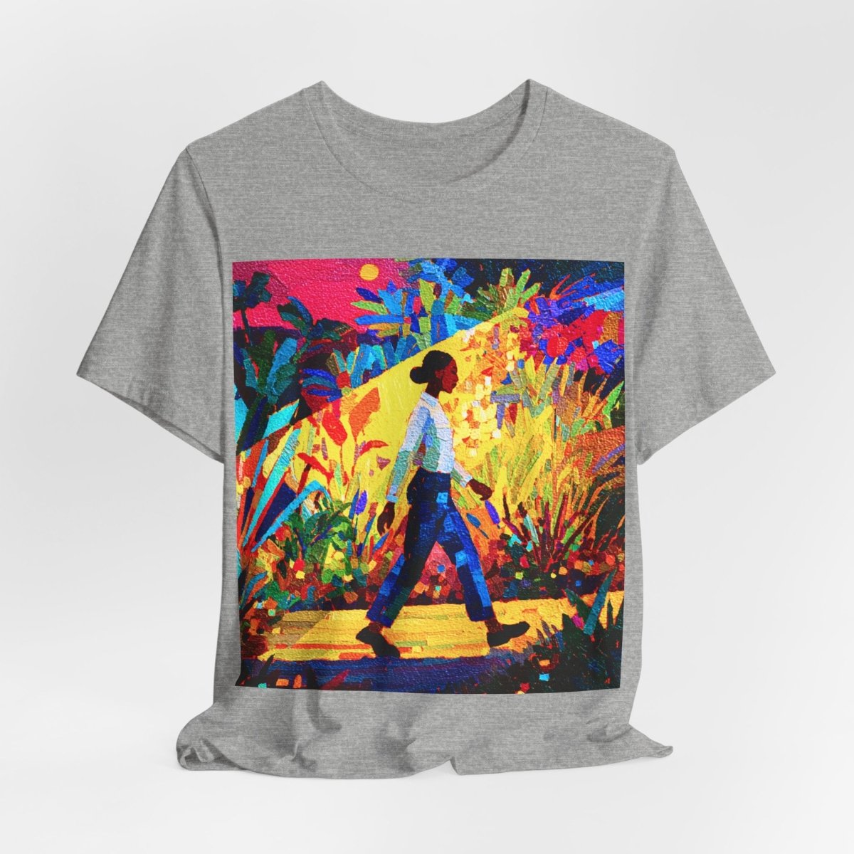 Tropical Walk Shirt - Afrocentric Art by The Trini Gee