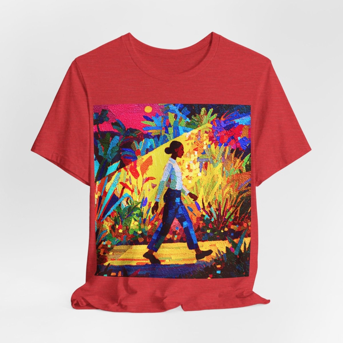 Tropical Walk Shirt - Afrocentric Art by The Trini Gee