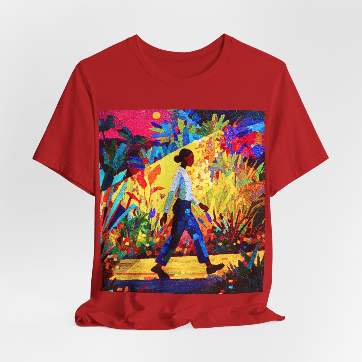Tropical Walk Shirt - Afrocentric Art by The Trini Gee