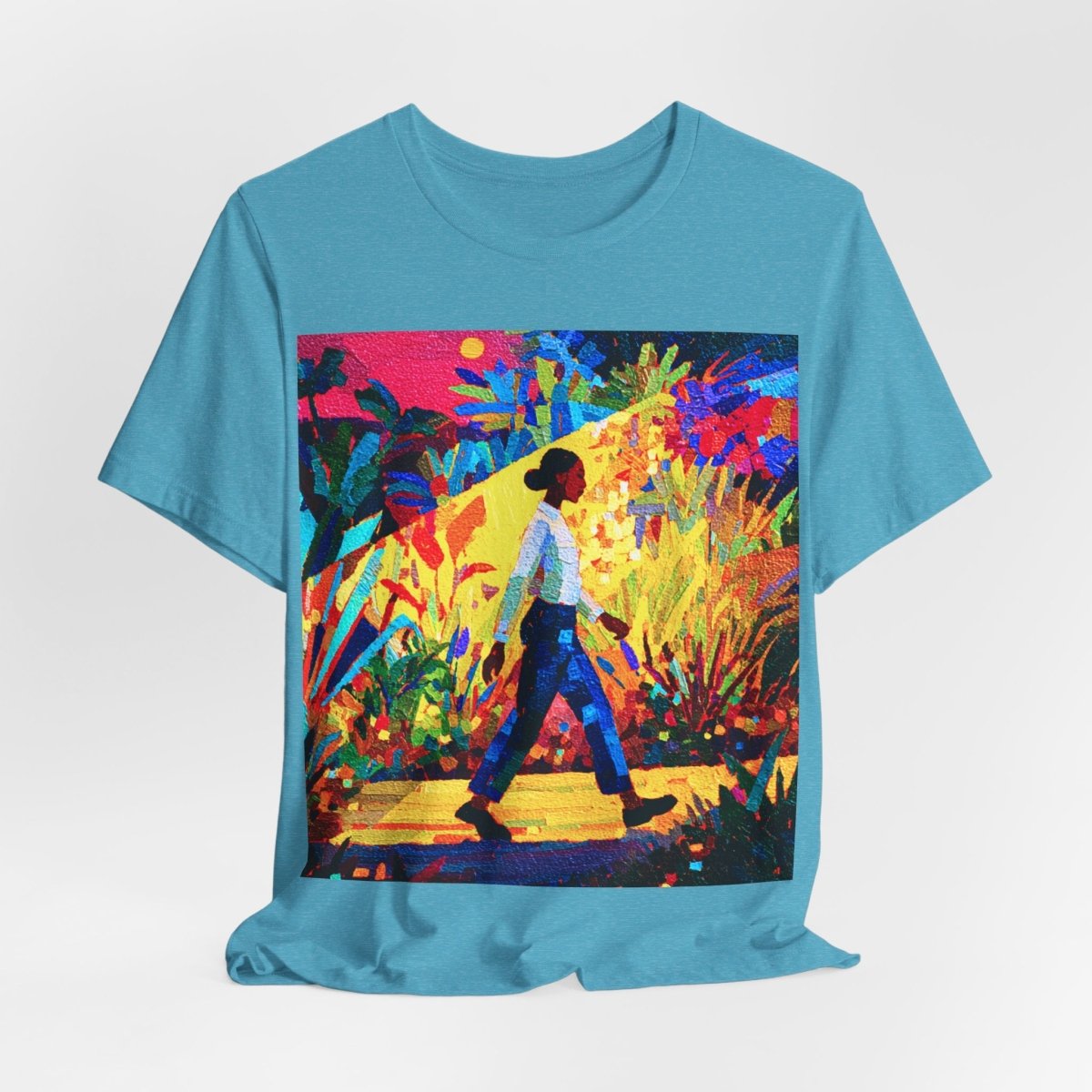 Tropical Walk Shirt - Afrocentric Art by The Trini Gee