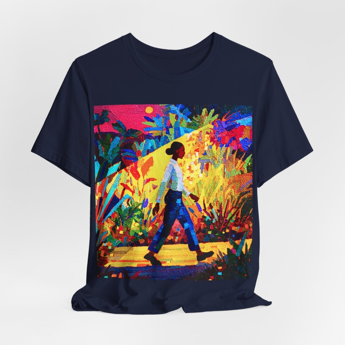 Tropical Walk Shirt - Afrocentric Art by The Trini Gee