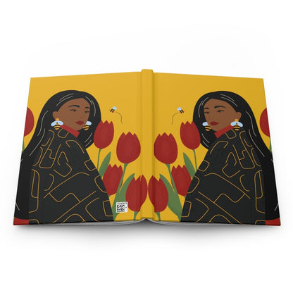 Tulips and Bees Journal - Afrocentric Art by The Trini Gee