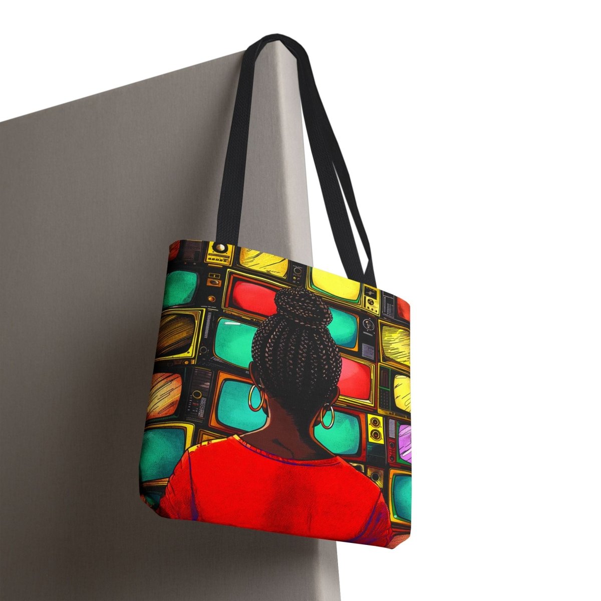 Turn the TV Off Tote Bag - Afrocentric Art by The Trini Gee