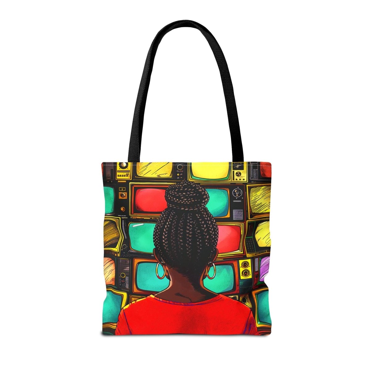 Turn the TV Off Tote Bag - Afrocentric Art by The Trini Gee