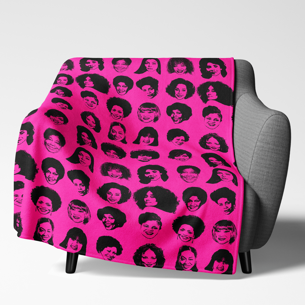 TV Moms Throw Blanket - Afrocentric Art by The Trini Gee