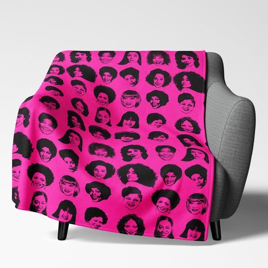 TV Moms Throw Blanket - Afrocentric Art by The Trini Gee