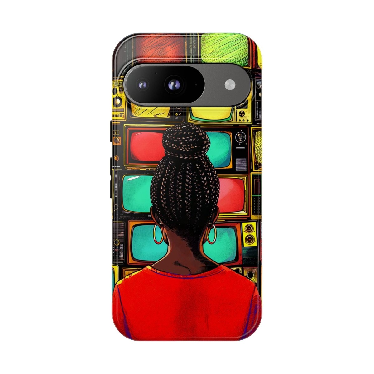 TV Off Phone Case - Afrocentric Art by The Trini Gee