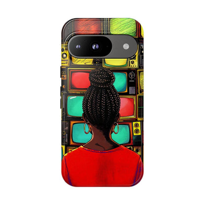 TV Off Phone Case - Afrocentric Art by The Trini Gee