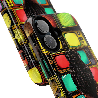 TV Off Phone Case - Afrocentric Art by The Trini Gee