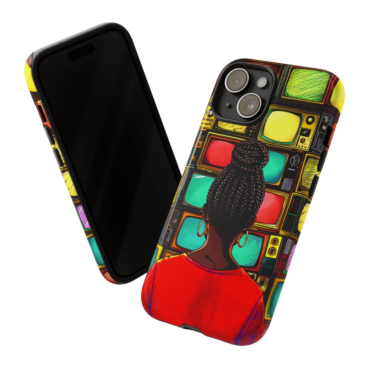 TV Off Phone Case - Afrocentric Art by The Trini Gee