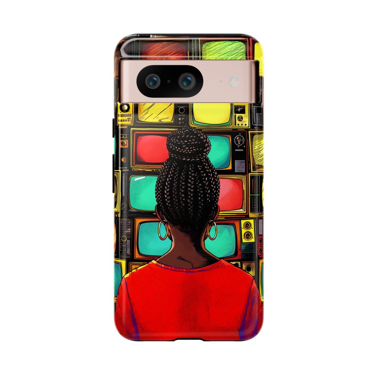 TV Off Phone Case - Afrocentric Art by The Trini Gee