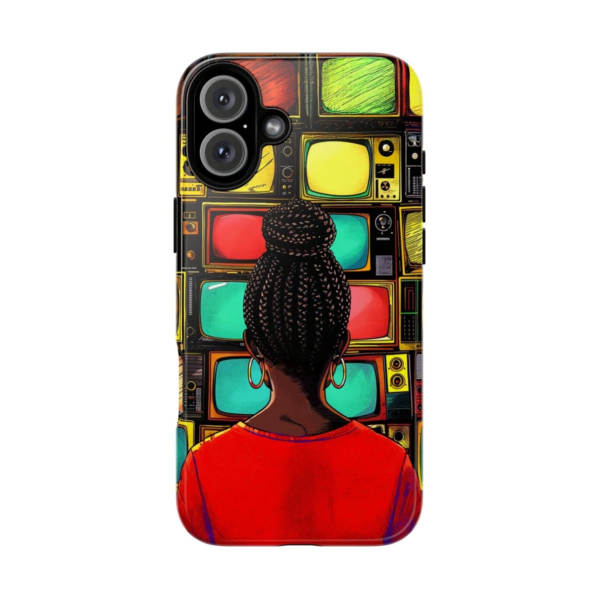 TV Off Phone Case - Afrocentric Art by The Trini Gee