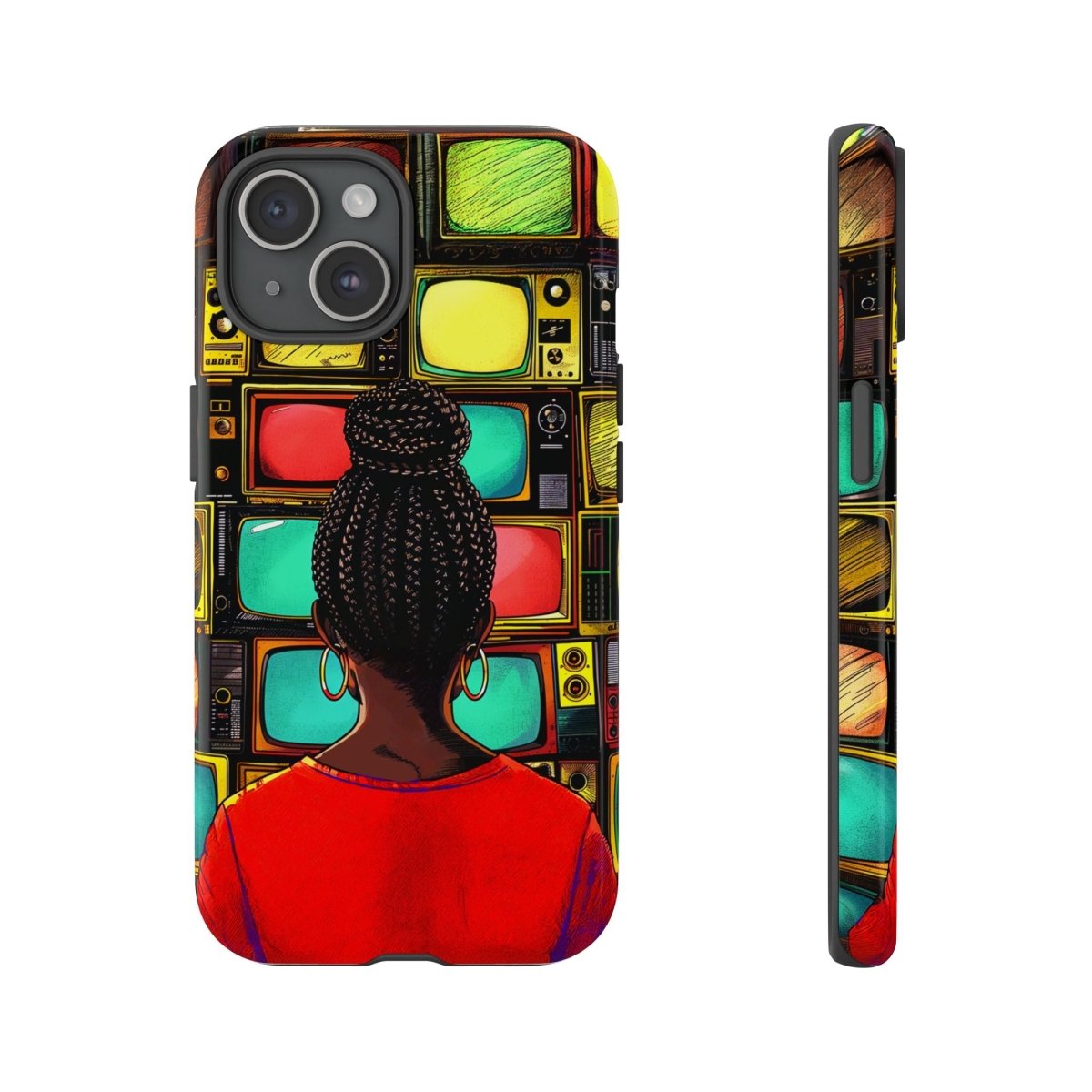 TV Off Phone Case - Afrocentric Art by The Trini Gee
