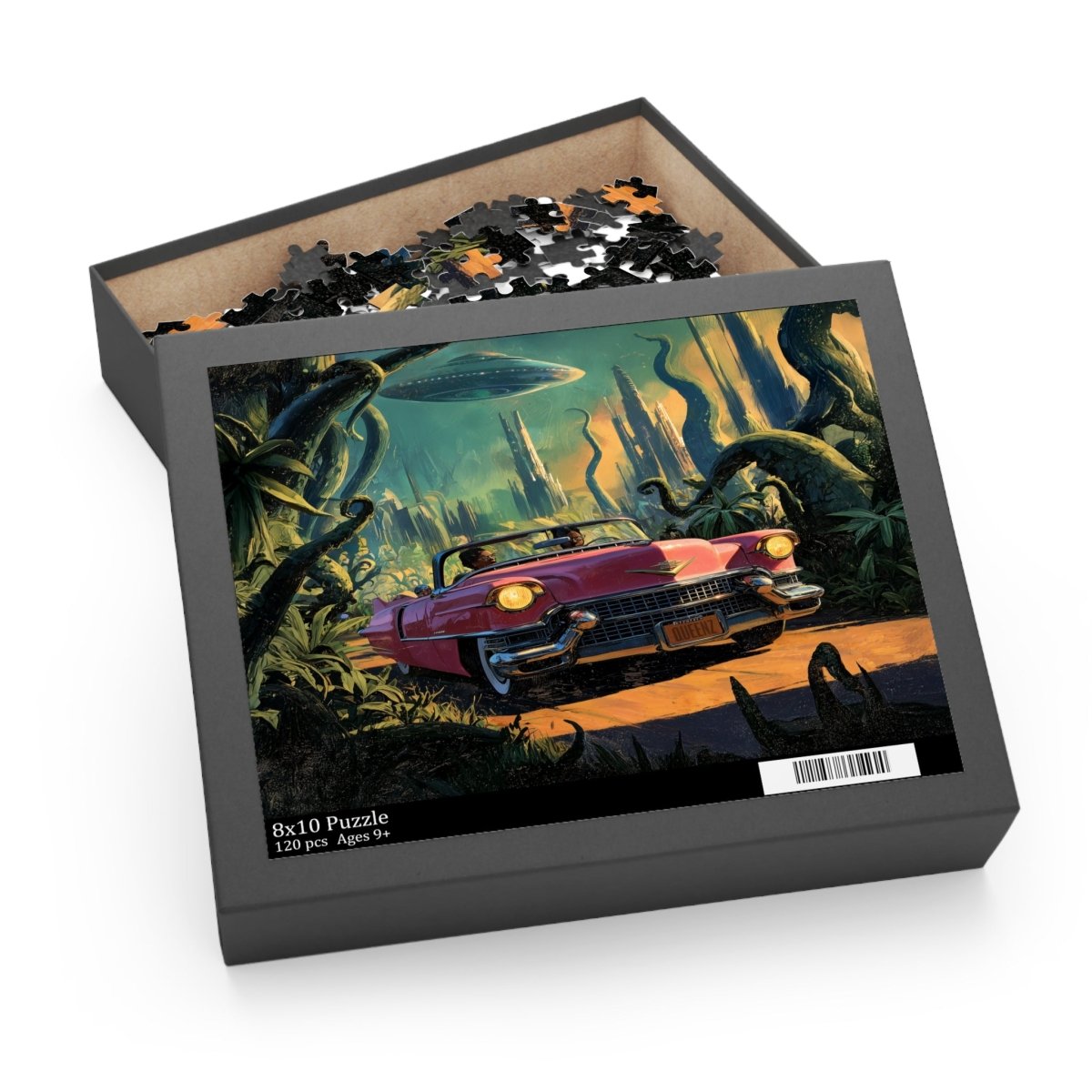 UFO Chase Puzzle - Afrocentric Art by The Trini Gee