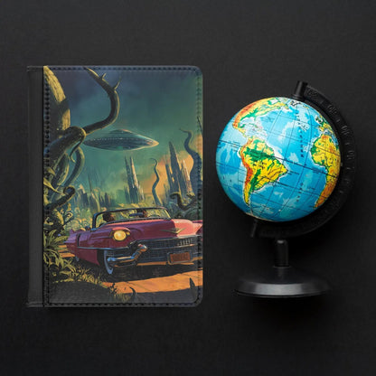 UFO Divas Passport Cover - Afrocentric Art by The Trini Gee