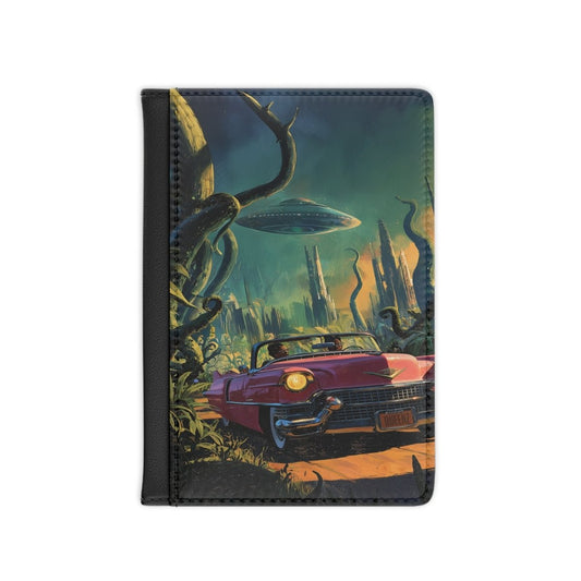 UFO Divas Passport Cover - Afrocentric Art by The Trini Gee