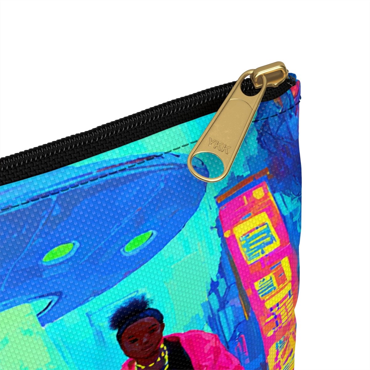 UFO Escape Pouch - Afrocentric Art by The Trini Gee