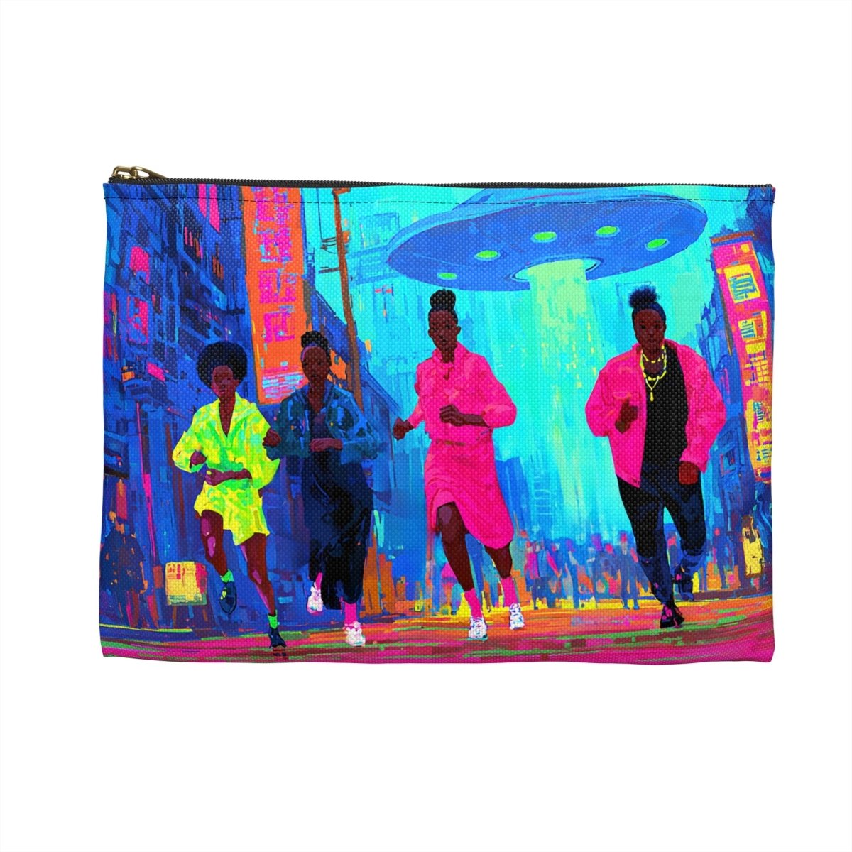 UFO Escape Pouch - Afrocentric Art by The Trini Gee