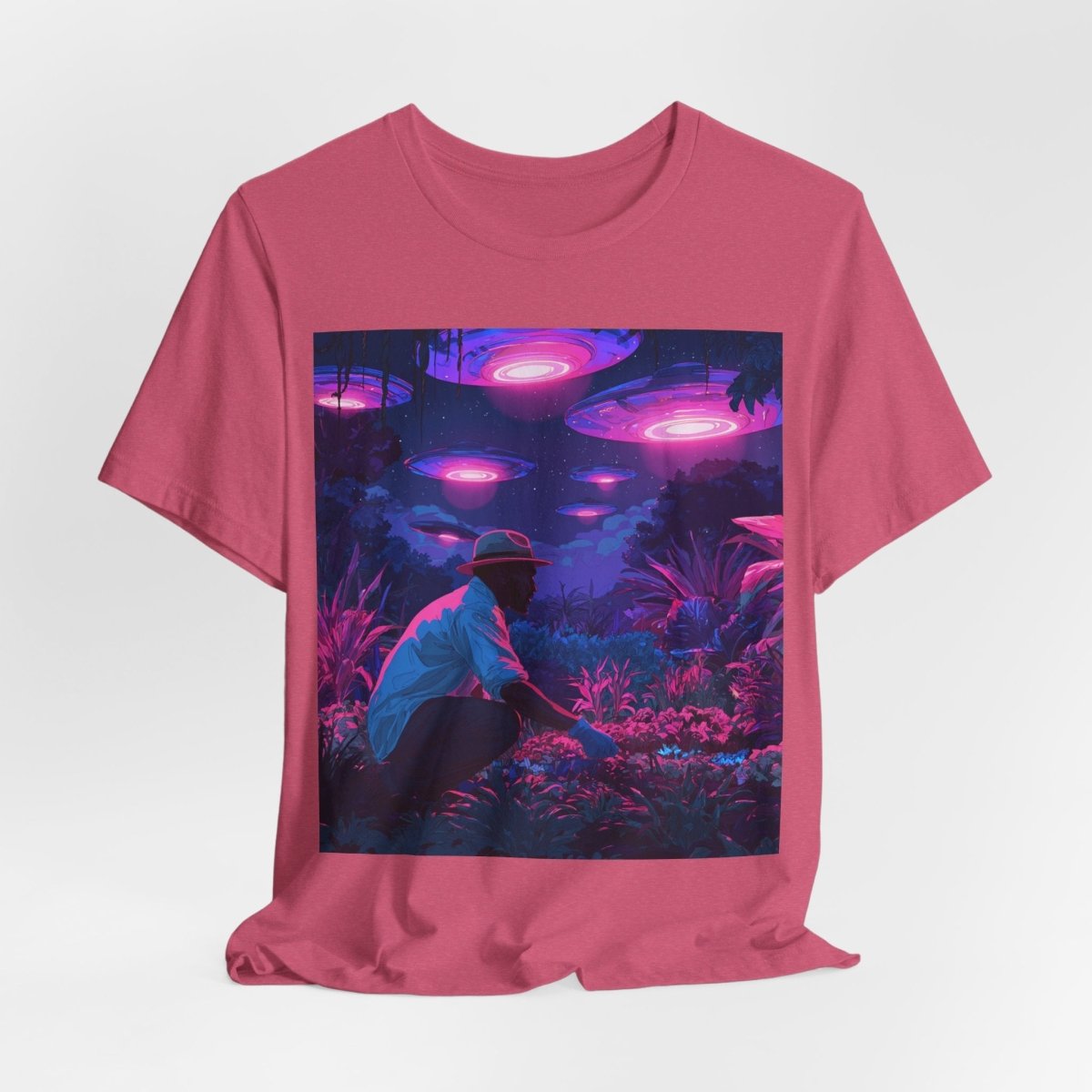 UFO Garden Man Shirt - Afrocentric Art by The Trini Gee