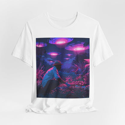 UFO Garden Man Shirt - Afrocentric Art by The Trini Gee