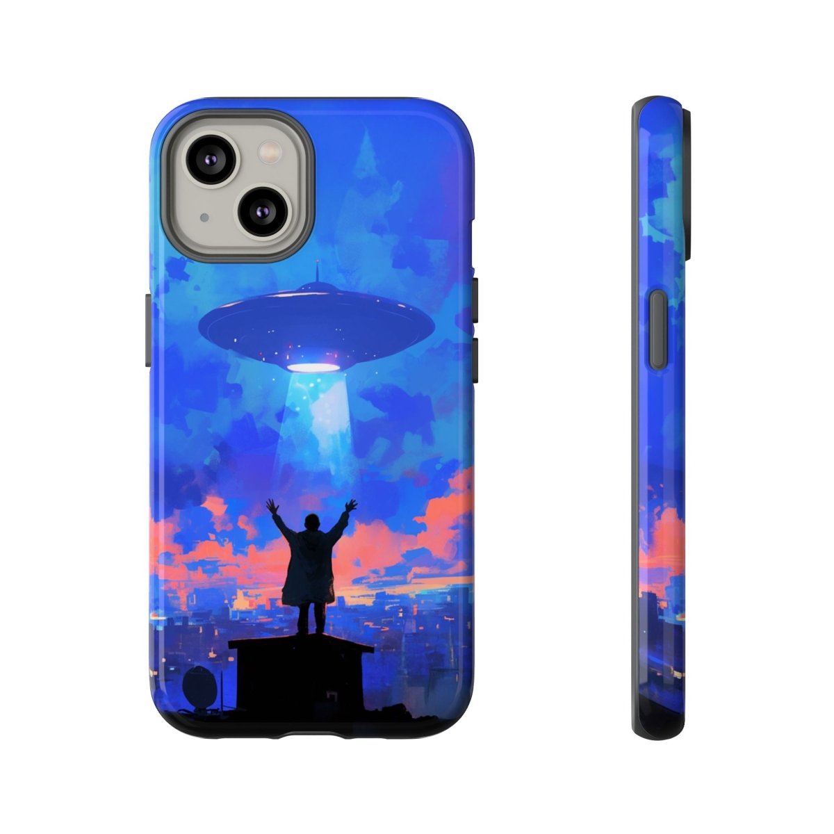 UFO Rooftop Phone Case - Afrocentric Art by The Trini Gee