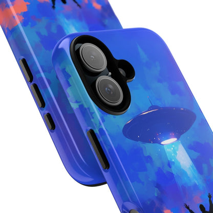 UFO Rooftop Phone Case - Afrocentric Art by The Trini Gee