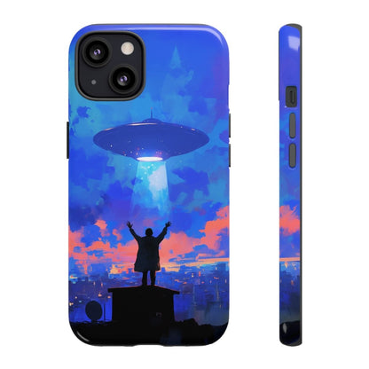 UFO Rooftop Phone Case - Afrocentric Art by The Trini Gee