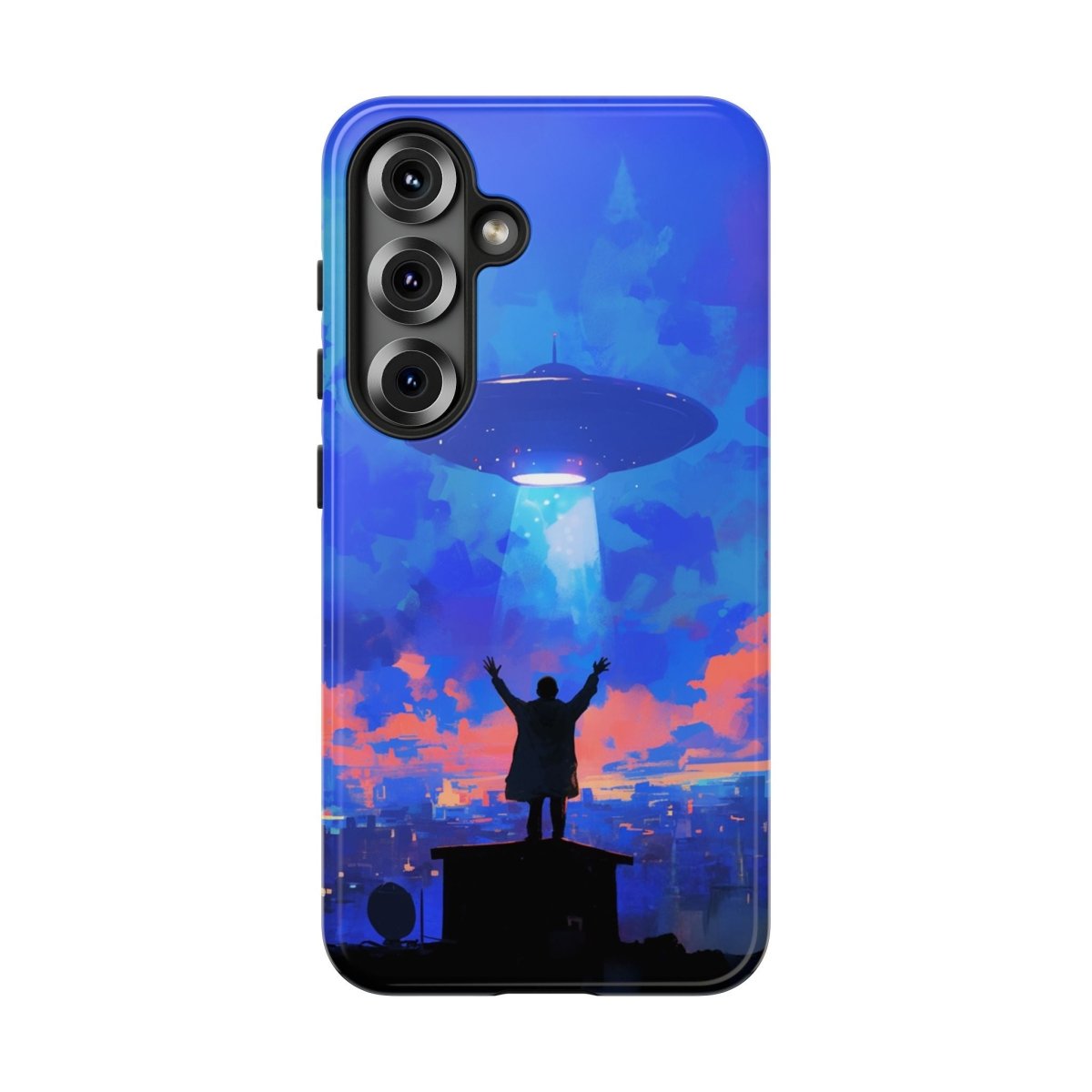 UFO Rooftop Phone Case - Afrocentric Art by The Trini Gee